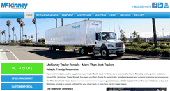 Desktop Screenshot of mckinneytrailers.com